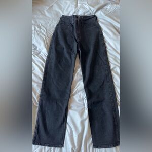 Black Hollister Ultra High-Rise Dad Jeans